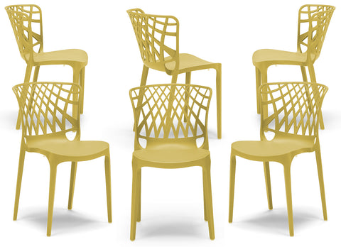 Sedia in polipropilene Arko impilabile Design moderno da Interno/Esterno