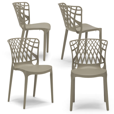 Sedia in polipropilene Arko impilabile Design moderno da Interno/Esterno