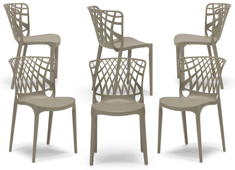 Sedia in polipropilene Arko impilabile Design moderno da Interno/Esterno