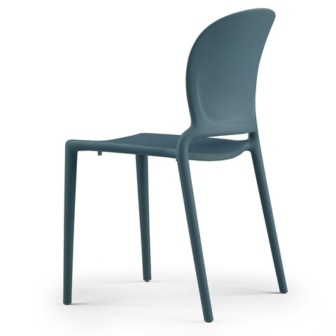Sedia in polipropilene Jasmine impilabile Design moderno da Interno/Esterno