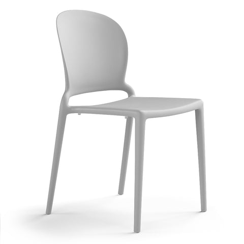 Sedia in polipropilene Jasmine impilabile Design moderno da Interno/Esterno