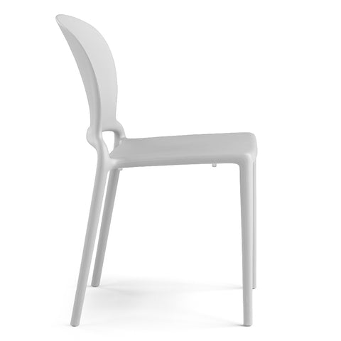 Sedia in polipropilene Jasmine impilabile Design moderno da Interno/Esterno
