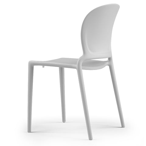 Sedia in polipropilene Jasmine impilabile Design moderno da Interno/Esterno
