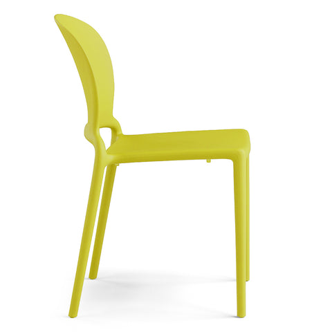 Sedia in polipropilene Jasmine impilabile Design moderno da Interno/Esterno