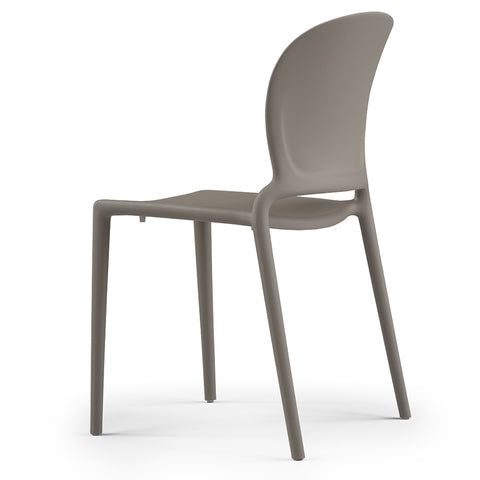 Sedia in polipropilene Jasmine impilabile Design moderno da Interno/Esterno