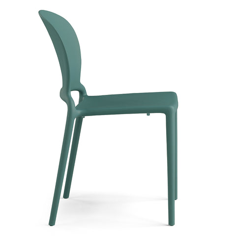 Sedia in polipropilene Jasmine impilabile Design moderno da Interno/Esterno