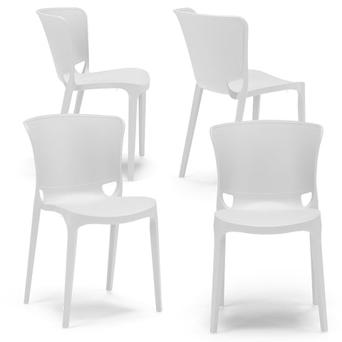 Sedia in polipropilene Jumbo impilabile Design moderno da Interno/Esterno