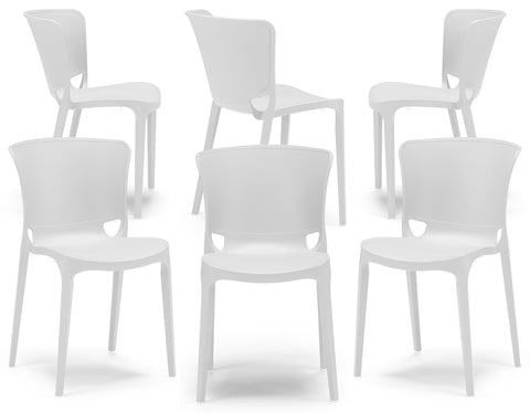 Sedia in polipropilene Jumbo impilabile Design moderno da Interno/Esterno