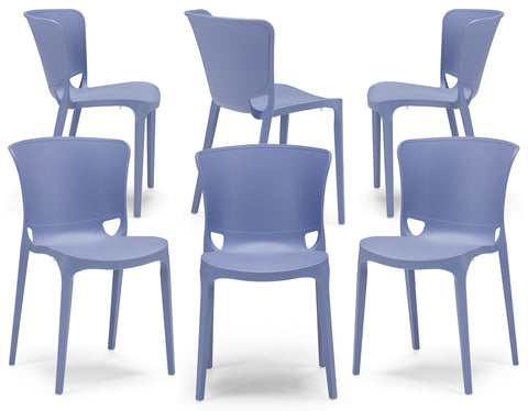 Sedia in polipropilene Jumbo impilabile Design moderno da Interno/Esterno