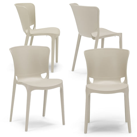 Sedia in polipropilene Jumbo impilabile Design moderno da Interno/Esterno