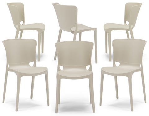 Sedia in polipropilene Jumbo impilabile Design moderno da Interno/Esterno