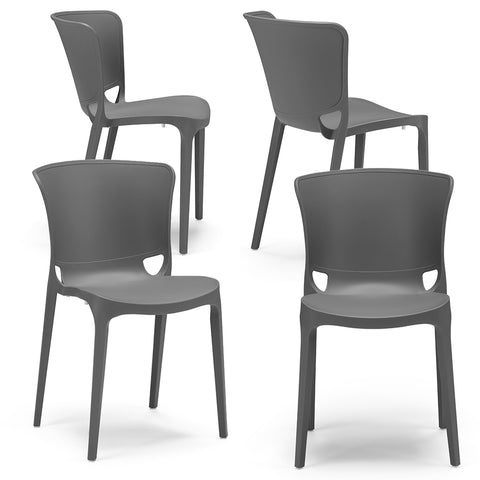 Sedia in polipropilene Jumbo impilabile Design moderno da Interno/Esterno