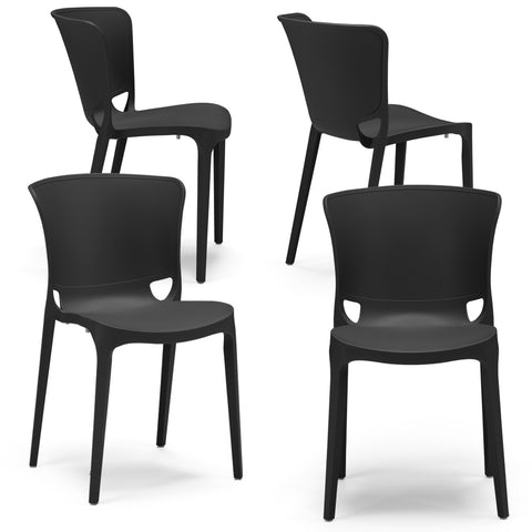 Sedia in polipropilene Jumbo impilabile Design moderno da Interno/Esterno