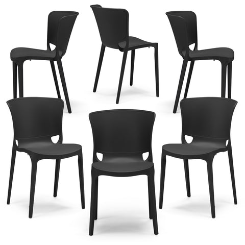 Sedia in polipropilene Jumbo impilabile Design moderno da Interno/Esterno