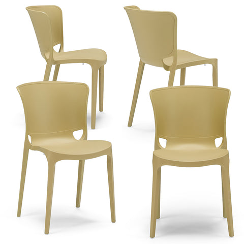 Sedia in polipropilene Jumbo impilabile Design moderno da Interno/Esterno