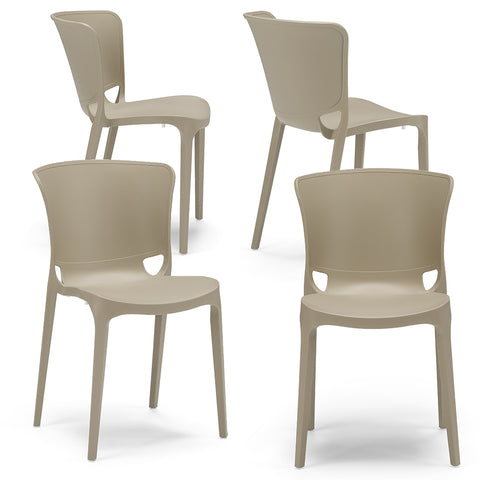 Sedia in polipropilene Jumbo impilabile Design moderno da Interno/Esterno
