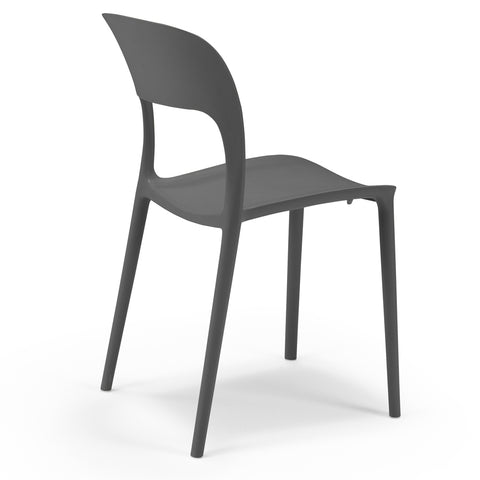 Sedia in polipropilene Kate impilabile Design moderno da Interno/Esterno
