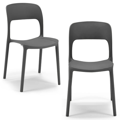 Sedia in polipropilene Kate impilabile Design moderno da Interno/Esterno