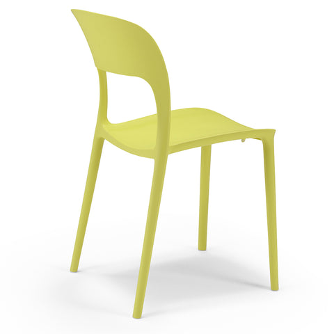 Sedia in polipropilene Kate impilabile Design moderno da Interno/Esterno