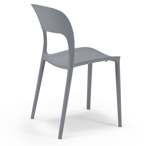 Sedia in polipropilene Kate impilabile Design moderno da Interno/Esterno