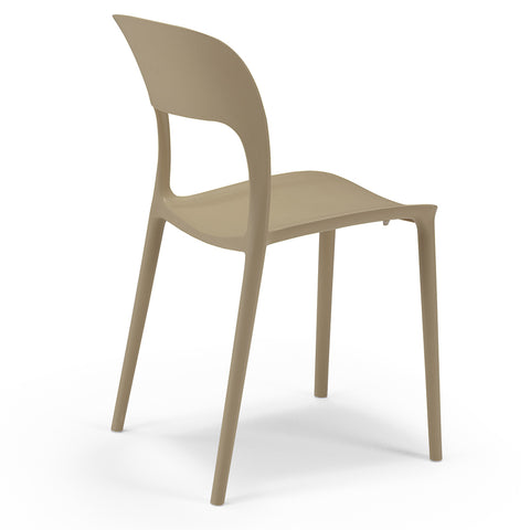 Sedia in polipropilene Kate impilabile Design moderno da Interno/Esterno