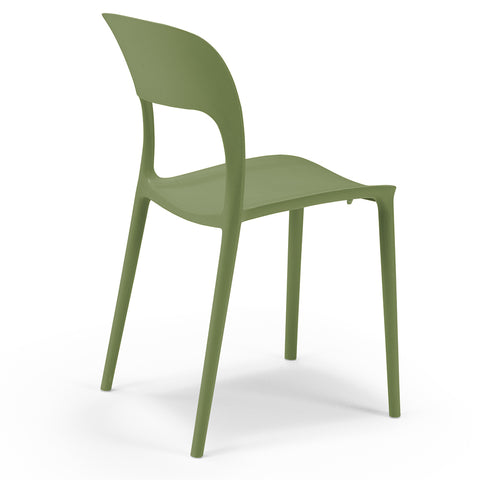 Sedia in polipropilene Kate impilabile Design moderno da Interno/Esterno