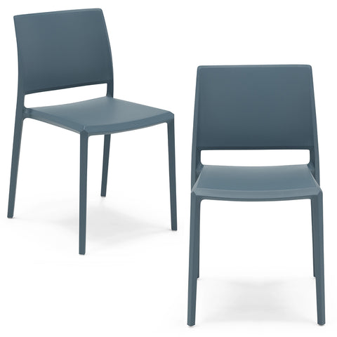 Sedia in polipropilene Megan impilabile Design moderno da Interno/Esterno