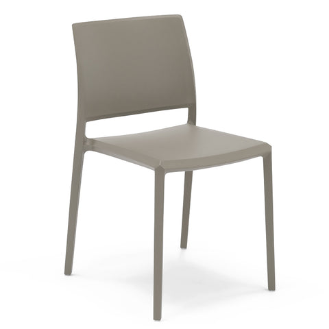 Sedia in polipropilene Megan impilabile Design moderno da Interno/Esterno