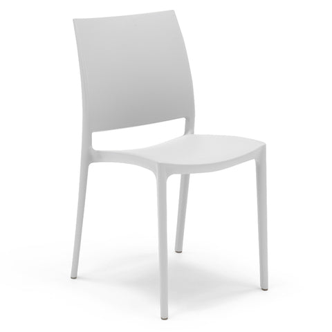 Sedia in polipropilene Moon impilabile Design moderno da Interno/Esterno