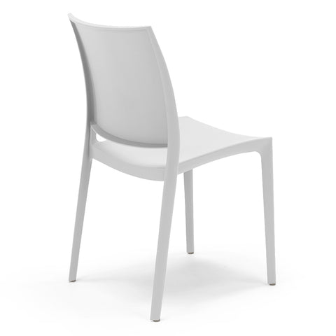 Sedia in polipropilene Moon impilabile Design moderno da Interno/Esterno