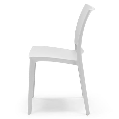 Sedia in polipropilene Moon impilabile Design moderno da Interno/Esterno