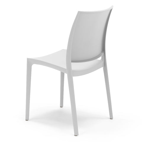 Sedia in polipropilene Moon impilabile Design moderno da Interno/Esterno