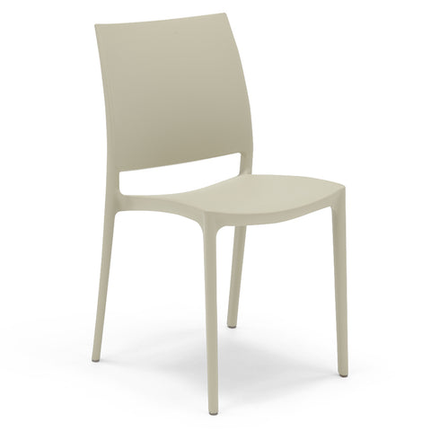 Sedia in polipropilene Moon impilabile Design moderno da Interno/Esterno