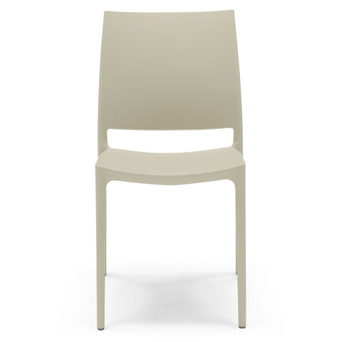 Sedia in polipropilene Moon impilabile Design moderno da Interno/Esterno