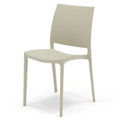 Sedia in polipropilene Moon impilabile Design moderno da Interno/Esterno