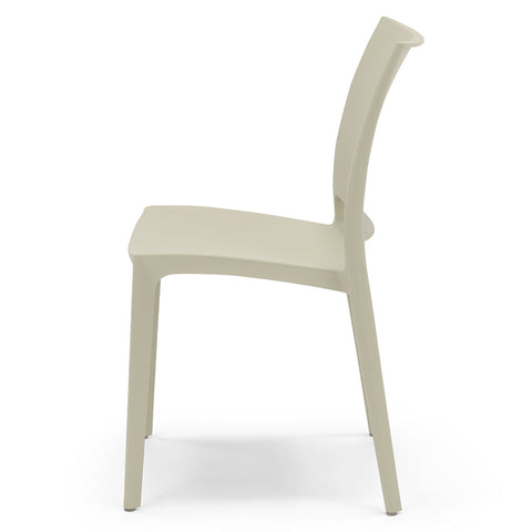 Sedia in polipropilene Moon impilabile Design moderno da Interno/Esterno