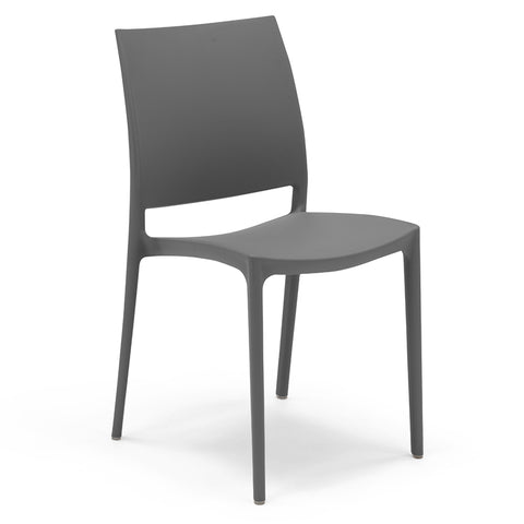 Sedia in polipropilene Moon impilabile Design moderno da Interno/Esterno