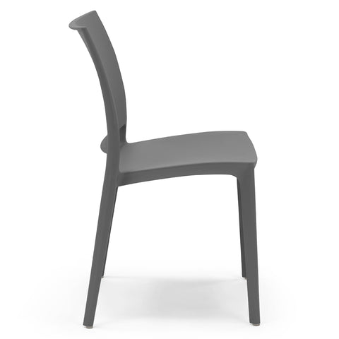 Sedia in polipropilene Moon impilabile Design moderno da Interno/Esterno