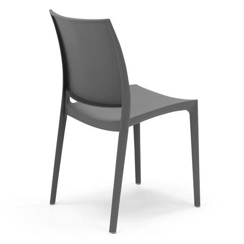 Sedia in polipropilene Moon impilabile Design moderno da Interno/Esterno