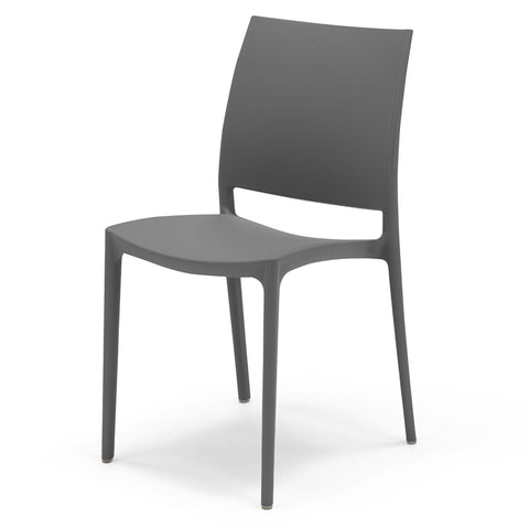 Sedia in polipropilene Moon impilabile Design moderno da Interno/Esterno