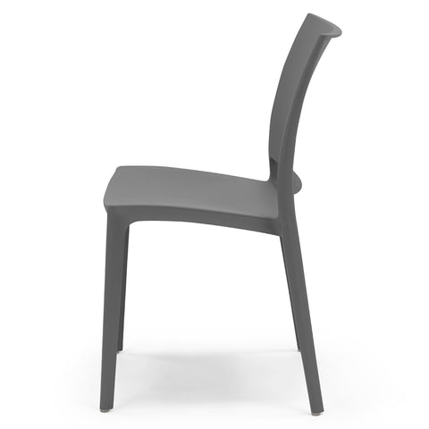 Sedia in polipropilene Moon impilabile Design moderno da Interno/Esterno