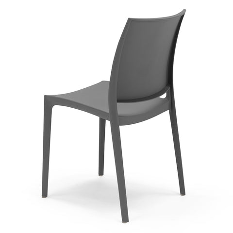 Sedia in polipropilene Moon impilabile Design moderno da Interno/Esterno
