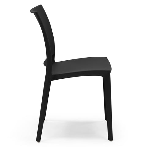Sedia in polipropilene Moon impilabile Design moderno da Interno/Esterno