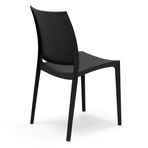 Sedia in polipropilene Moon impilabile Design moderno da Interno/Esterno
