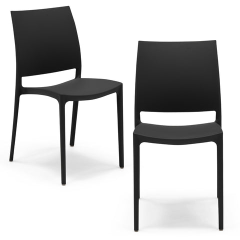 Sedia in polipropilene Moon impilabile Design moderno da Interno/Esterno