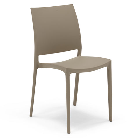 Sedia in polipropilene Moon impilabile Design moderno da Interno/Esterno