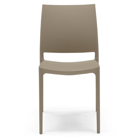 Sedia in polipropilene Moon impilabile Design moderno da Interno/Esterno