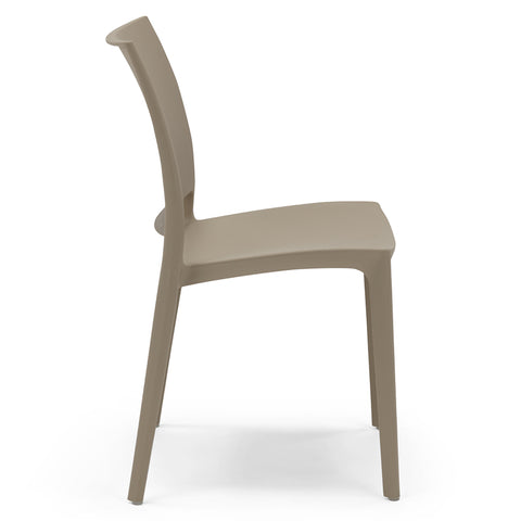 Sedia in polipropilene Moon impilabile Design moderno da Interno/Esterno