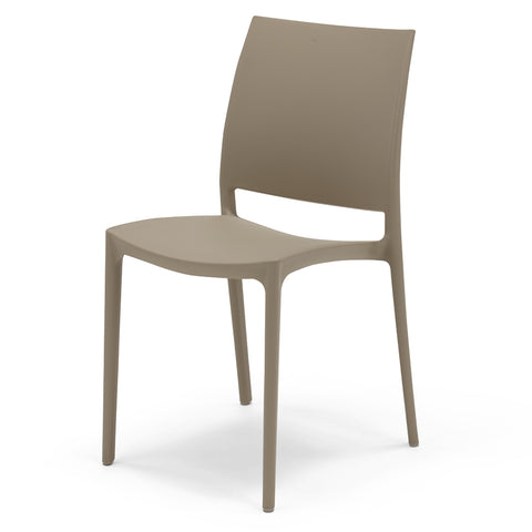 Sedia in polipropilene Moon impilabile Design moderno da Interno/Esterno