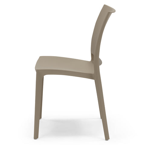 Sedia in polipropilene Moon impilabile Design moderno da Interno/Esterno